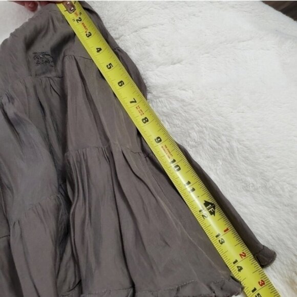 Vintage Burberry Ruffled Flared Skater Skirt - Picture 8 of 10